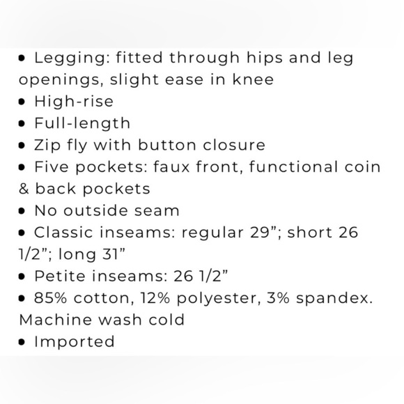 WHITE HOUSE BLACK MARKET Women’s High Rise Jeanie Legging - Picture 3 of 16